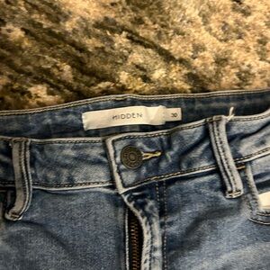 Hidden Flare Blue Jeans